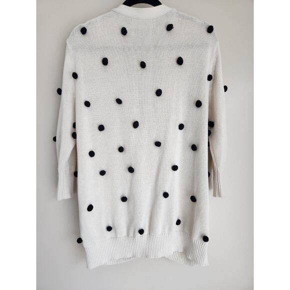 The GREAT The Bobble Cardigan Pom Pom Size Great 1 US S White #1H414 - Picture 7 of 12